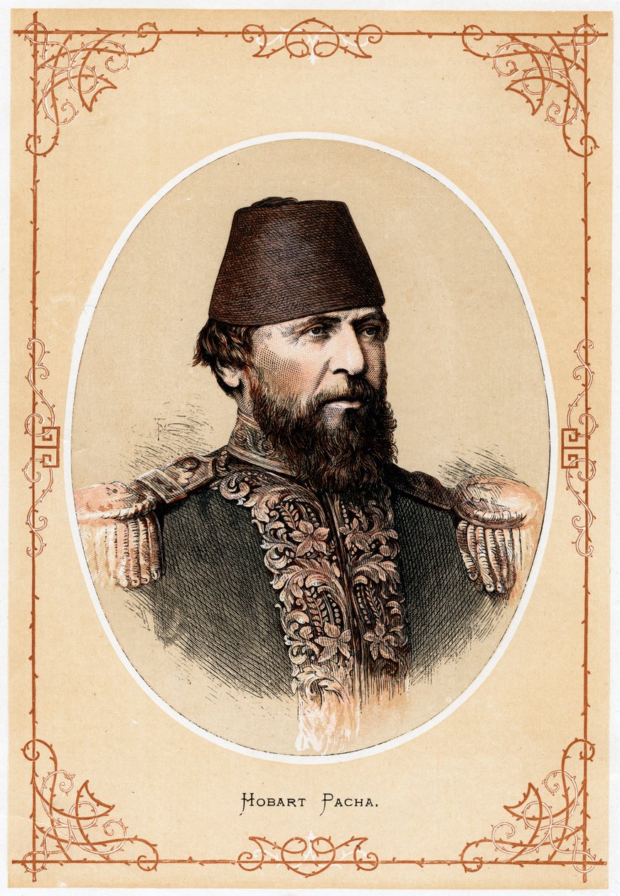 Hobart Pacha, angol haditengerészeti tiszt és tengerészeti tanácsadó Törökországban, 1880 alkotó: Unbekannt