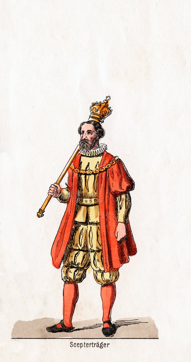 Jogot tartó, Shakespeare drámájának jelmezterve, VIII. Henrik, XIX. alkotó: Unbekannt