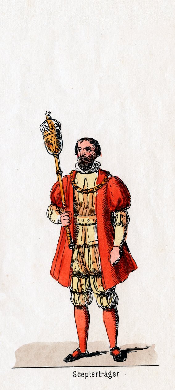 Jogot tartó, Shakespeare drámájának jelmezterve, VIII. Henrik, XIX. alkotó: Unbekannt