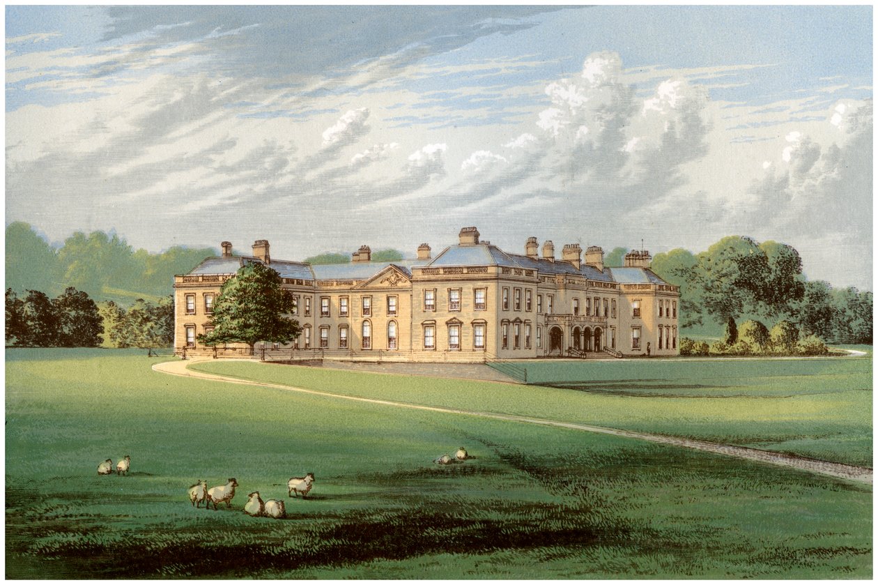Holme Lacy, Herefordshire, Baronet Stanhope otthona, 1880 alkotó: Unbekannt