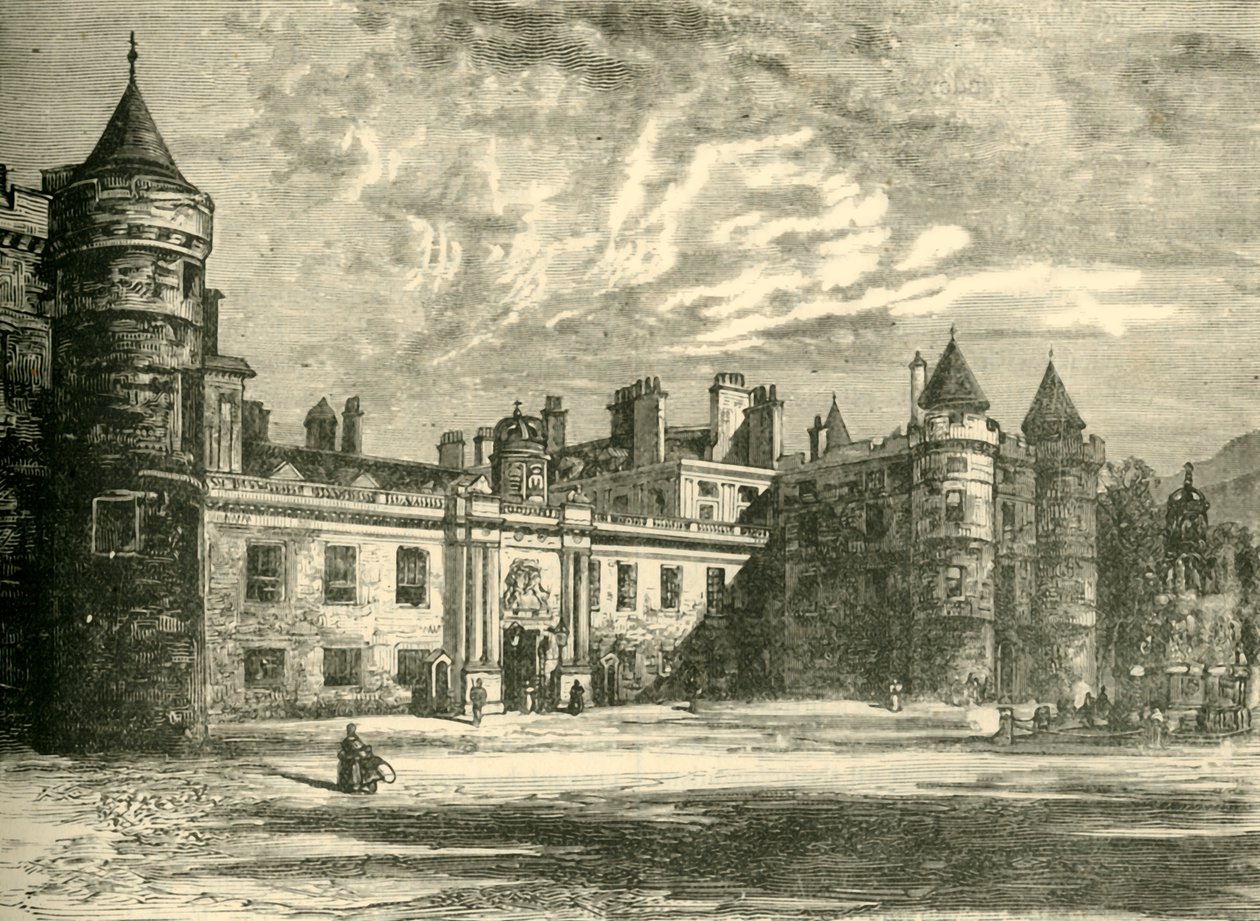 Holyrood-palota, Edinburgh, 1890. alkotó: Unbekannt