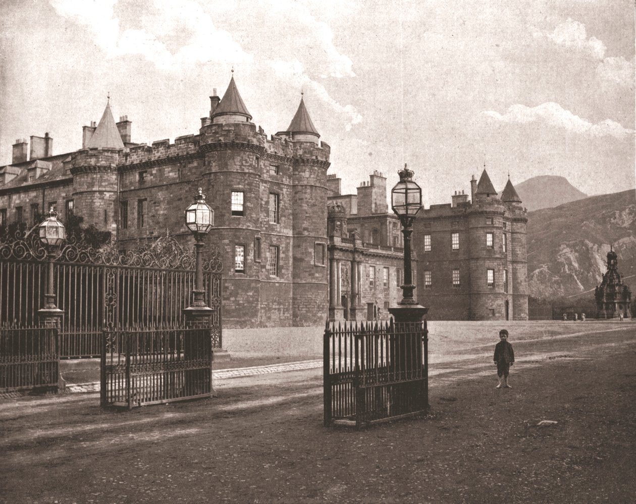 Holyroodhouse, Edinburgh, Skócia, 1894. alkotó: Unbekannt