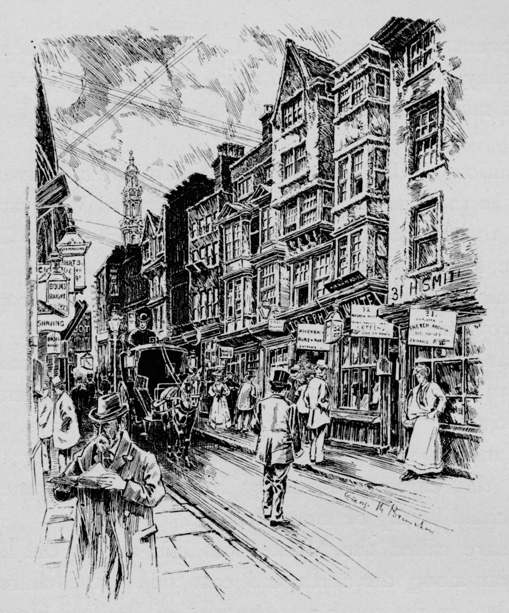 Holywell Street, Westminster, London, 1890 1911 alkotó: Unbekannt