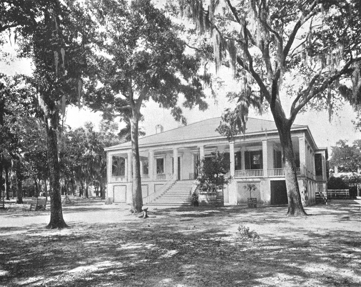 Jefferson Davis otthona, Biloxi, Mississippi, USA, 1900 körül. alkotó: Unbekannt
