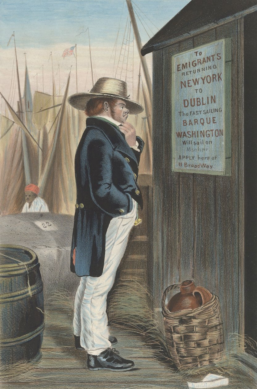 Homeward Bound New York, kb. 1860. alkotó: Unbekannt
