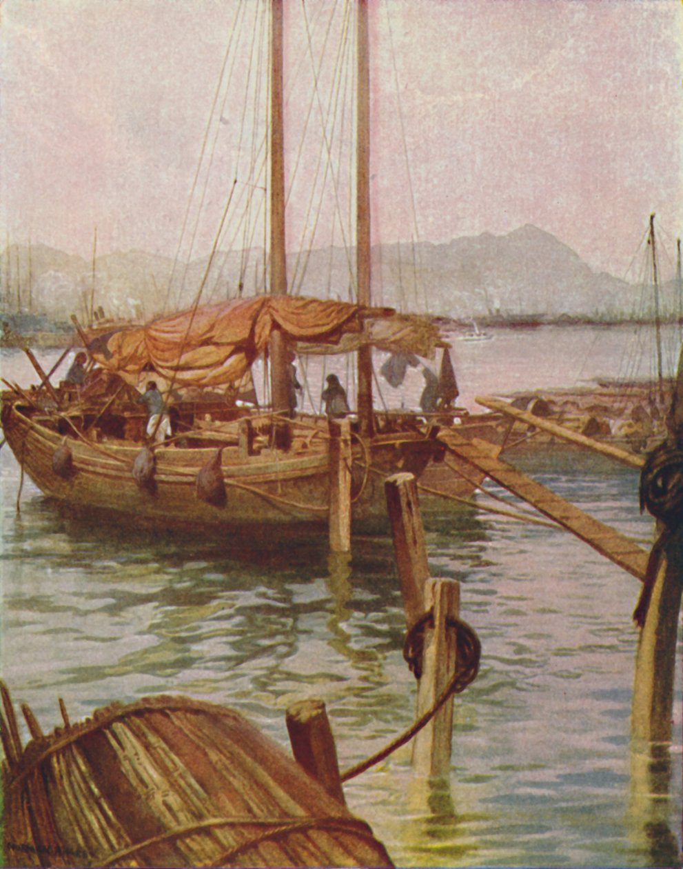 Hong-Kong kikötője, 1924 alkotó: Unbekannt