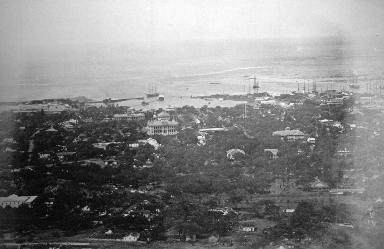 Honolulu kikötője, Hawaii, 1885 alkotó: Unbekannt