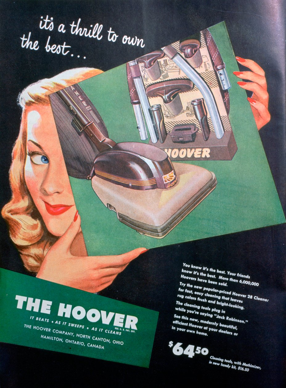 Hoover-hirdetés, 1946 alkotó: Unbekannt