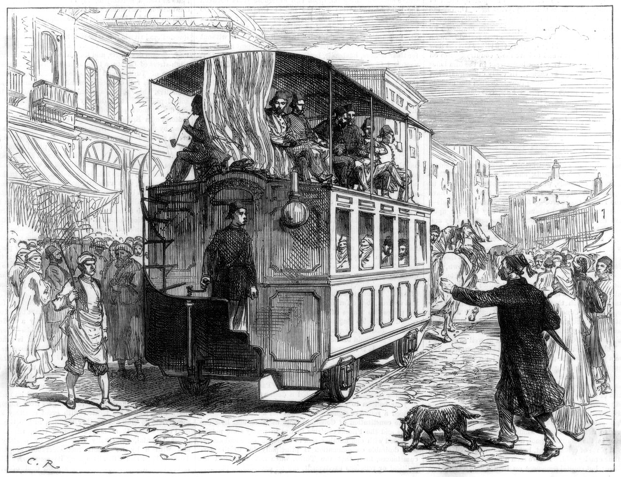 Lovas villamos, Konstantinápoly, 1877 alkotó: Unbekannt