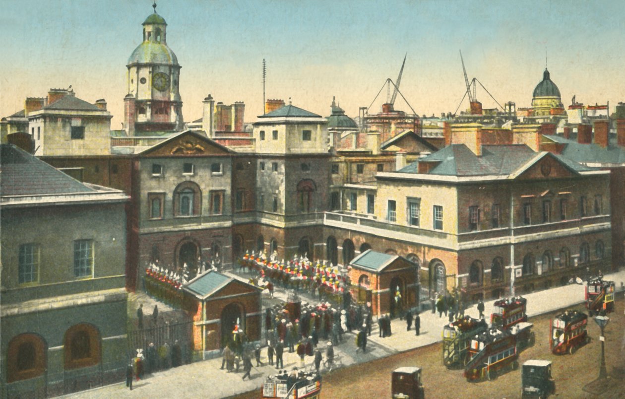 Horse Guards, Whitehall, London, 1910. alkotó: Unbekannt