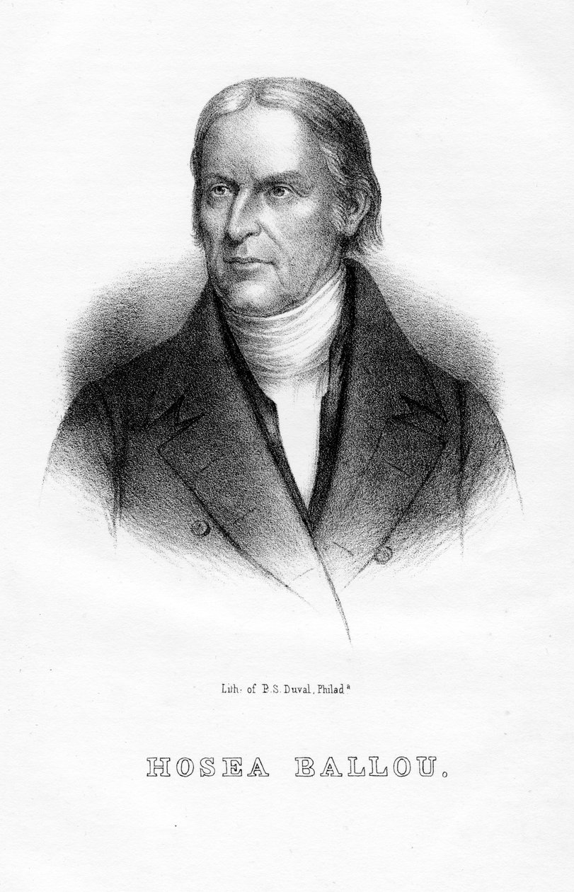 Hosea Ballou amerikai univerzalista lelkész és teológiai író, 1854 alkotó: Unbekannt