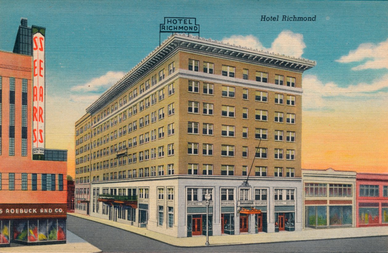 Hotel Richmond, Augusta, Georgia, 1943 alkotó: Unbekannt
