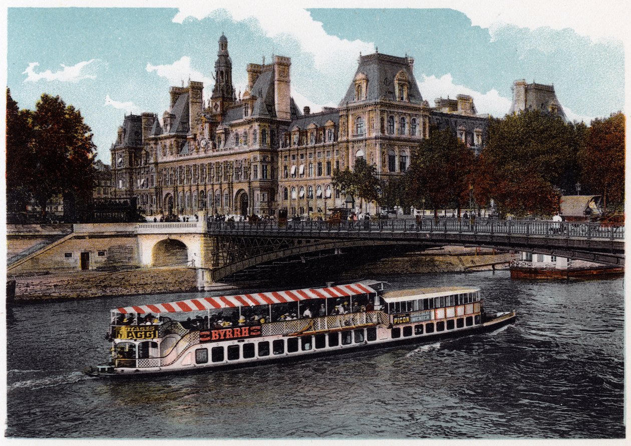 Hotel de Ville, Párizs, 1900 alkotó: Unbekannt