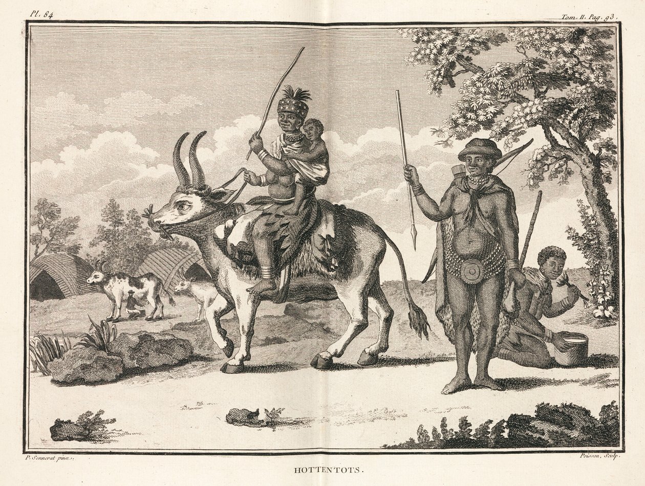 "Hottentots", Afrika alkotó: Unbekannt
