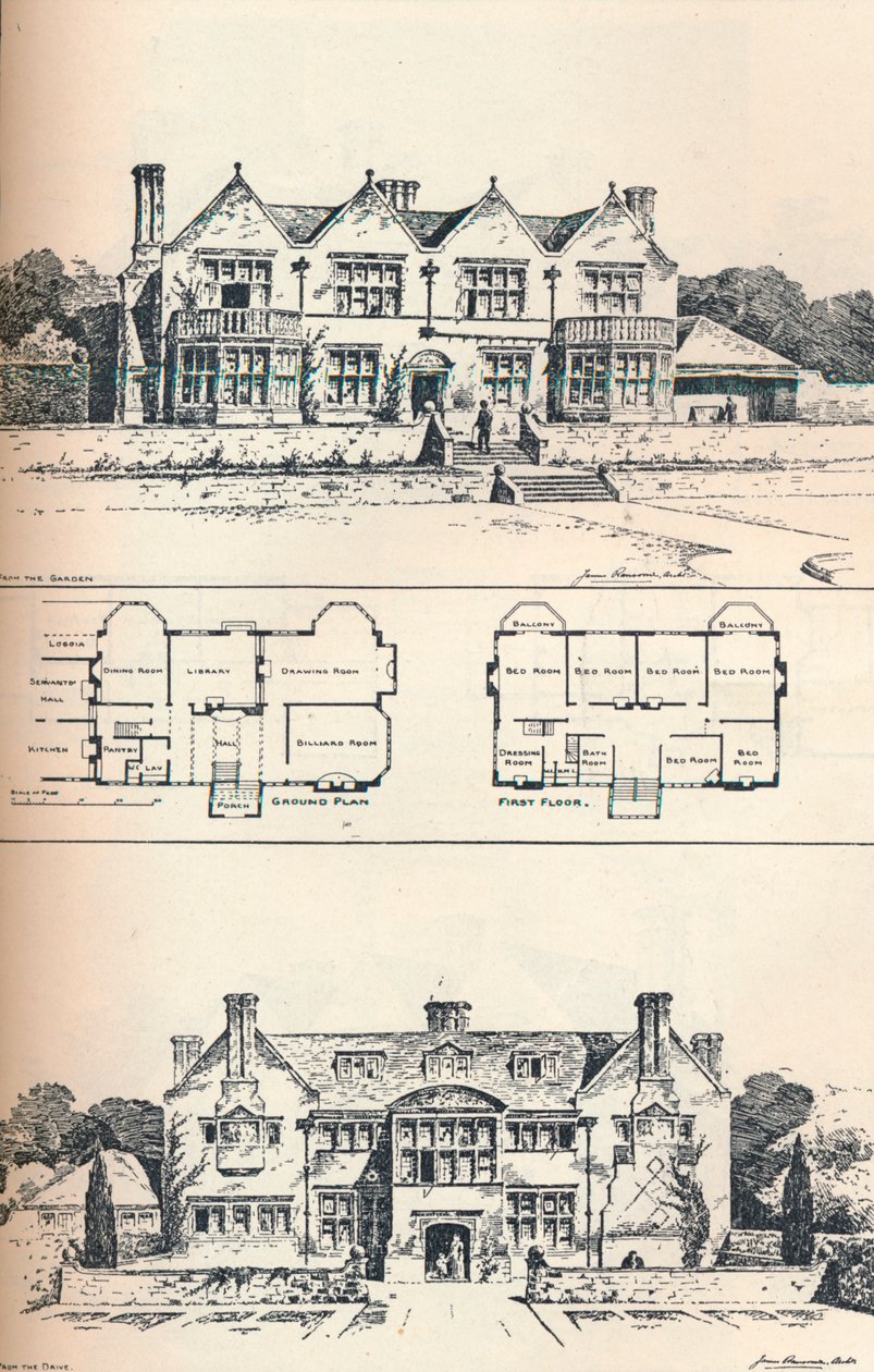 Houghton Grange, Huntingdon közelében, 1897 alkotó: Unbekannt