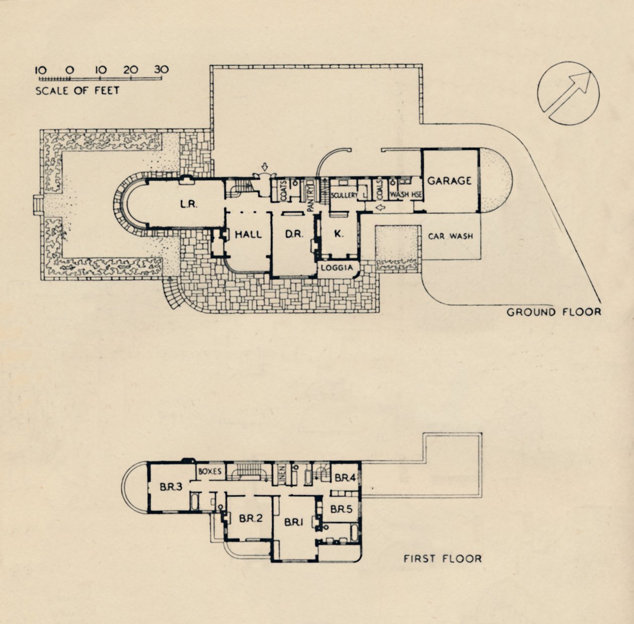House at Burn Bridge, a néhai John Procter, F.R.I.B.A., 1942 alkotó: Unbekannt