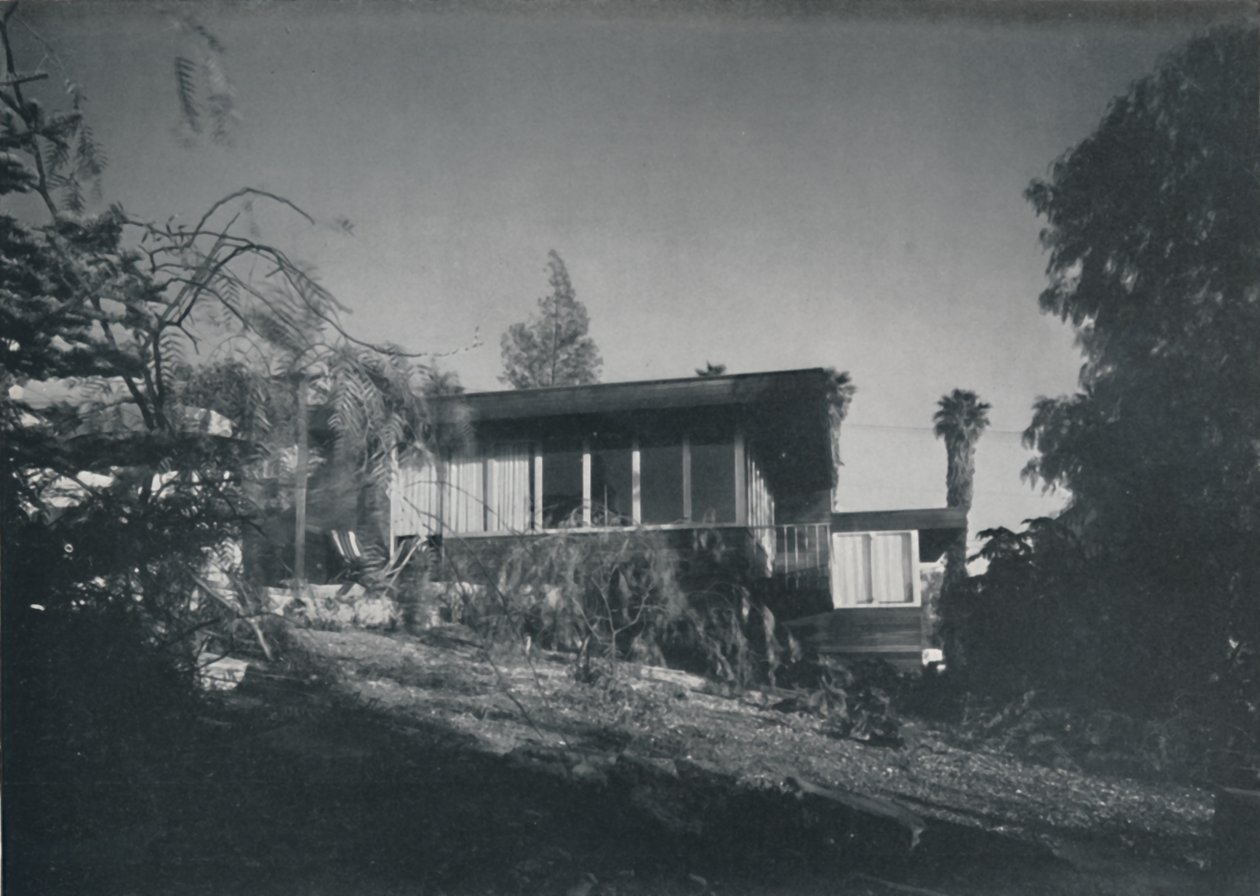 Ház Los Angelesben, Richard J Neutra. - Teraszra és kertre néző kilátás, 1942 alkotó: Unbekannt