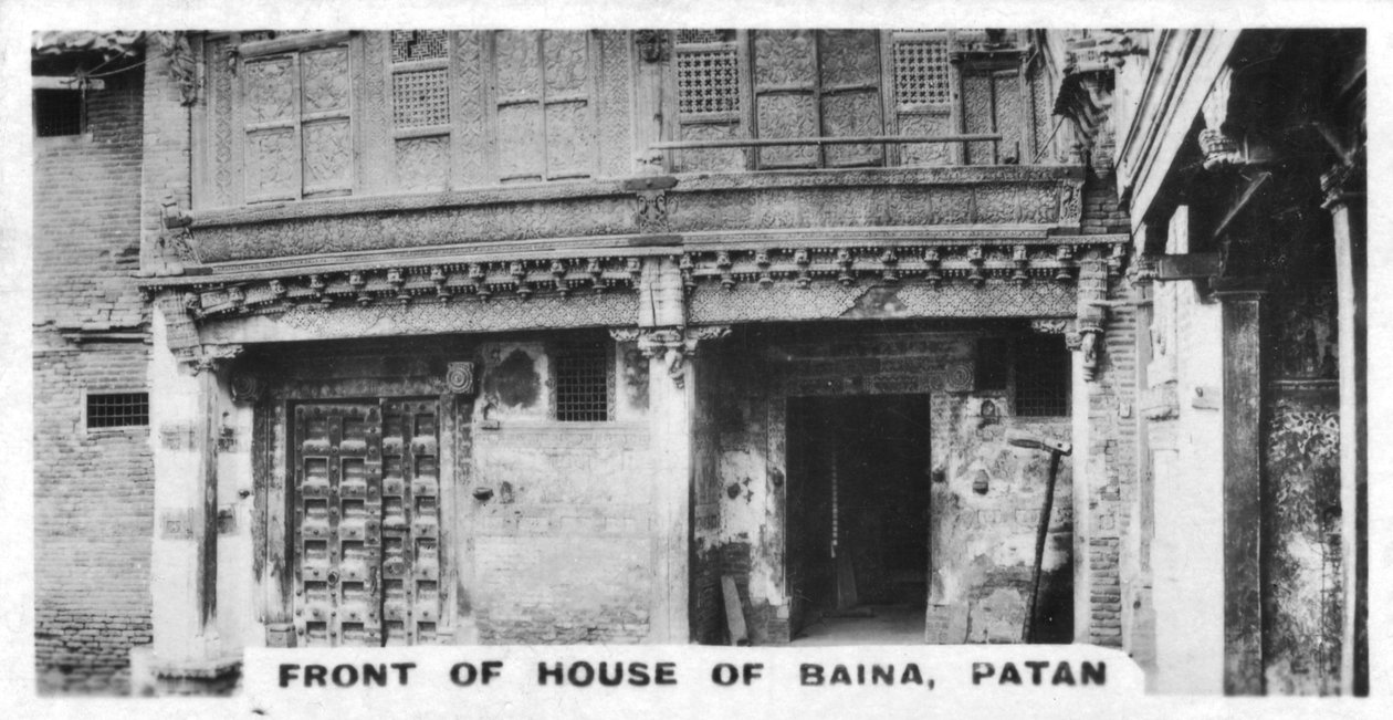 Baina háza, Patan, India, 1925 alkotó: Unbekannt