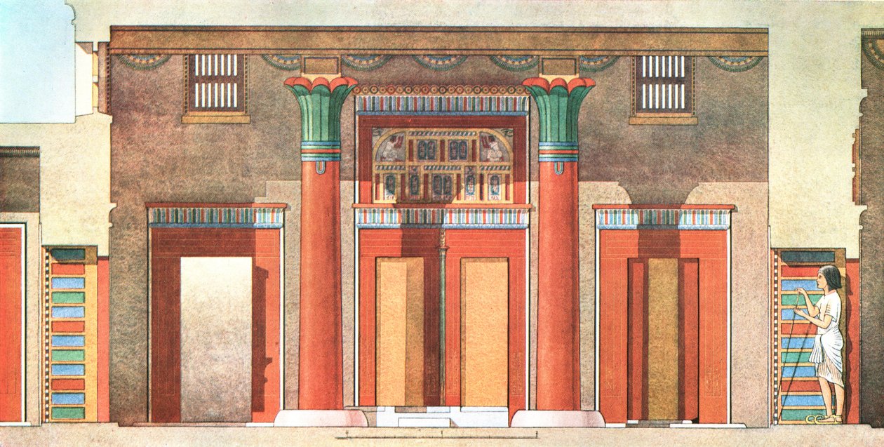 Ramose tábornok háza Tell el-Amarnában, Egyiptom, 1928. alkotó: Unbekannt