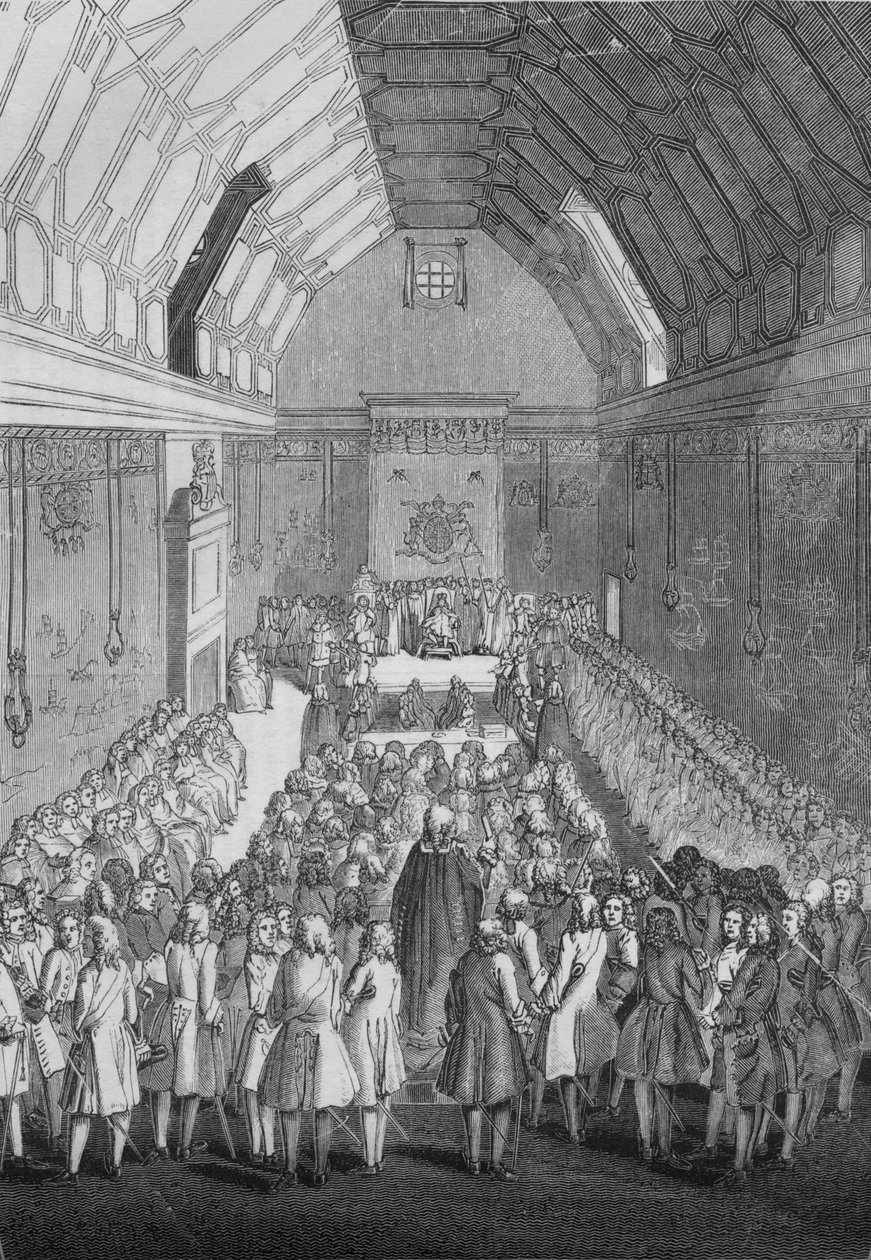 A Lordok Háza II. György idejében, 1845 alkotó: Unbekannt