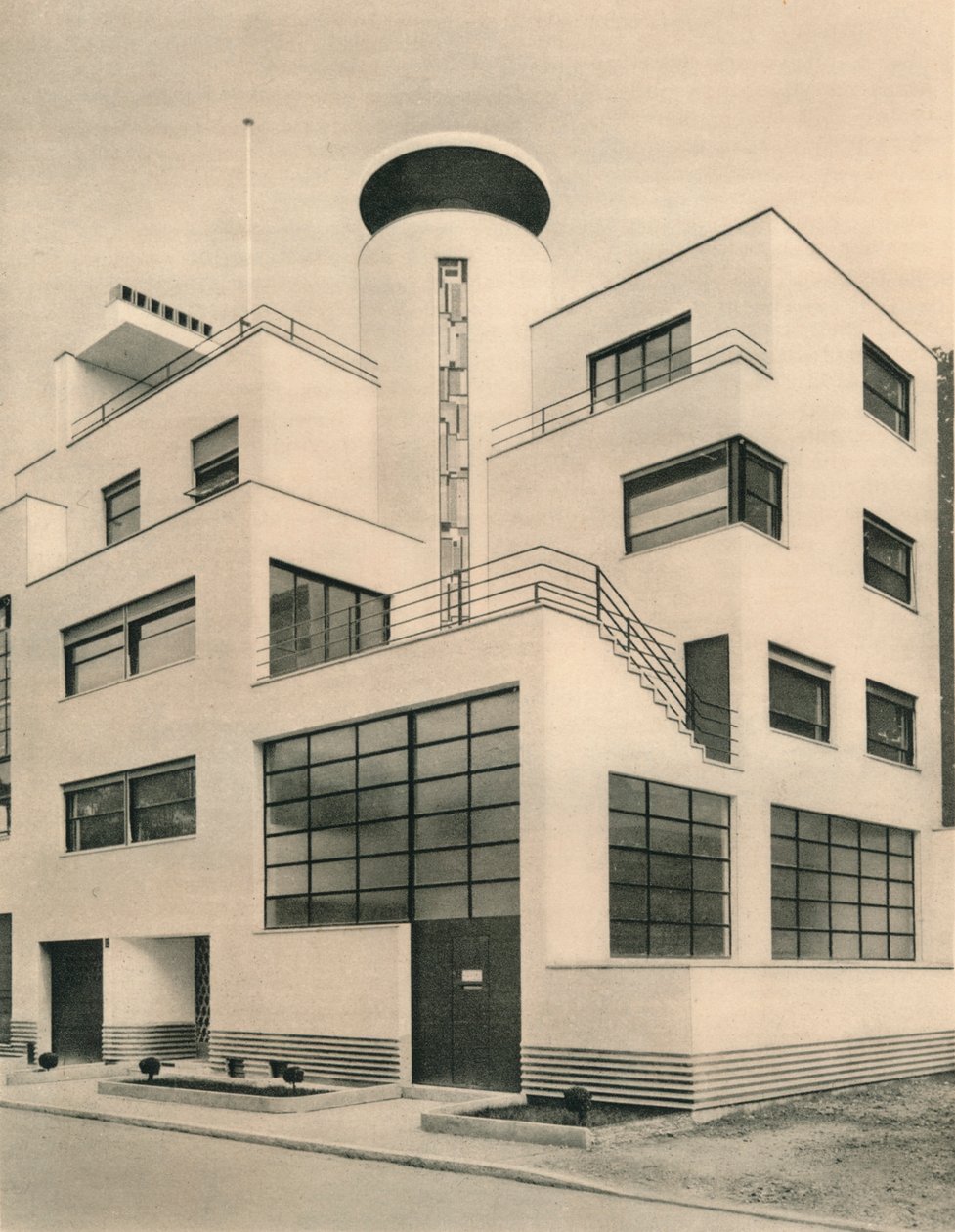 M. M. Joel és Jan Martel szobrászok háza, Rue Mallet-Stevens, Auteuil, 1927 alkotó: Unbekannt
