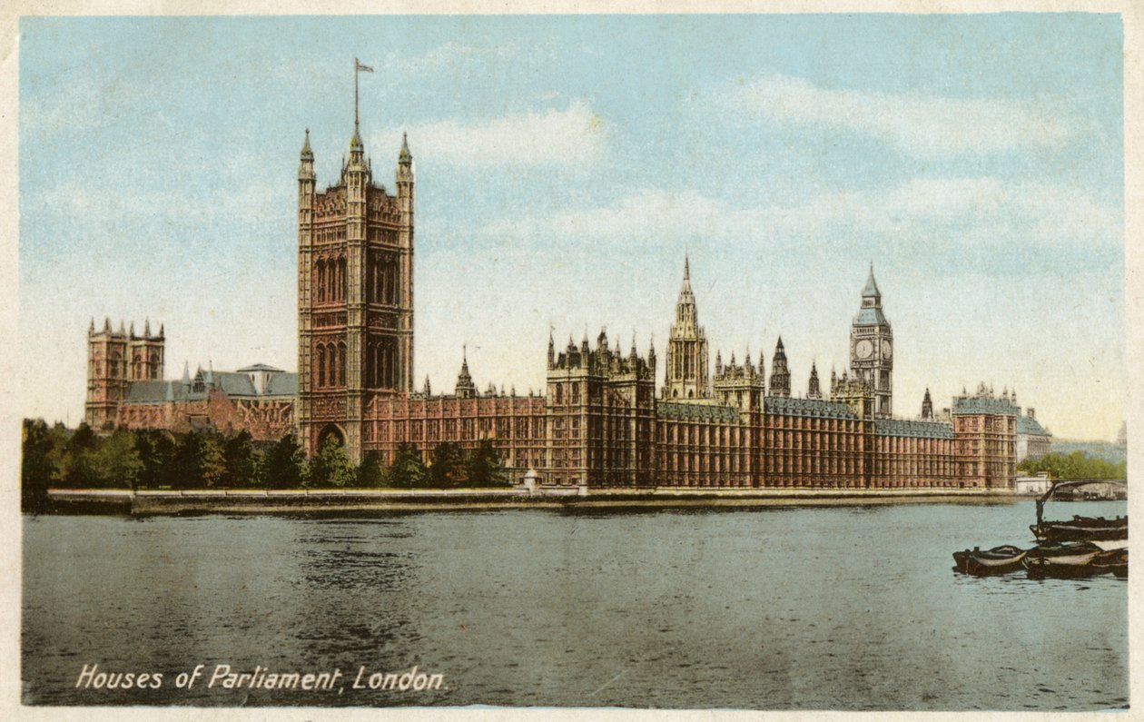 Houses of Parliament, Westminster, London, XX. század alkotó: Unbekannt