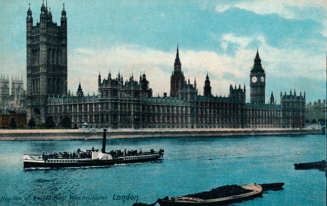 Houses of Westminster, London, 1907, 1900-1930 alkotó: Unbekannt