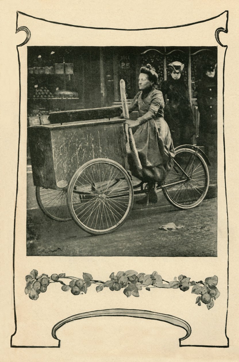Hogyan szállítják a kenyeret Párizsban, 1901. alkotó: Unbekannt