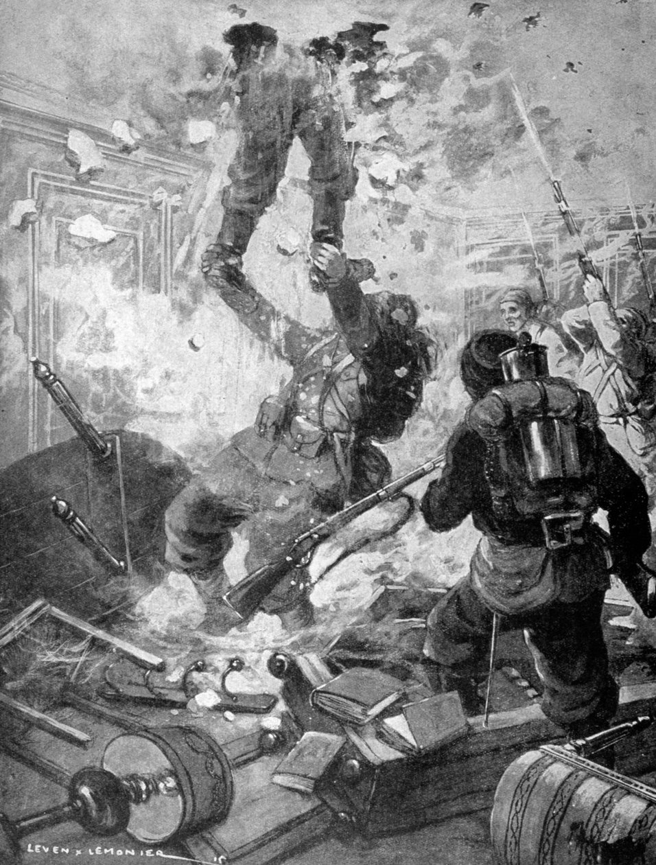 Hogyan foglalták el a kastélyt, I. világháború, Franciaország, 1915 alkotó: Unbekannt