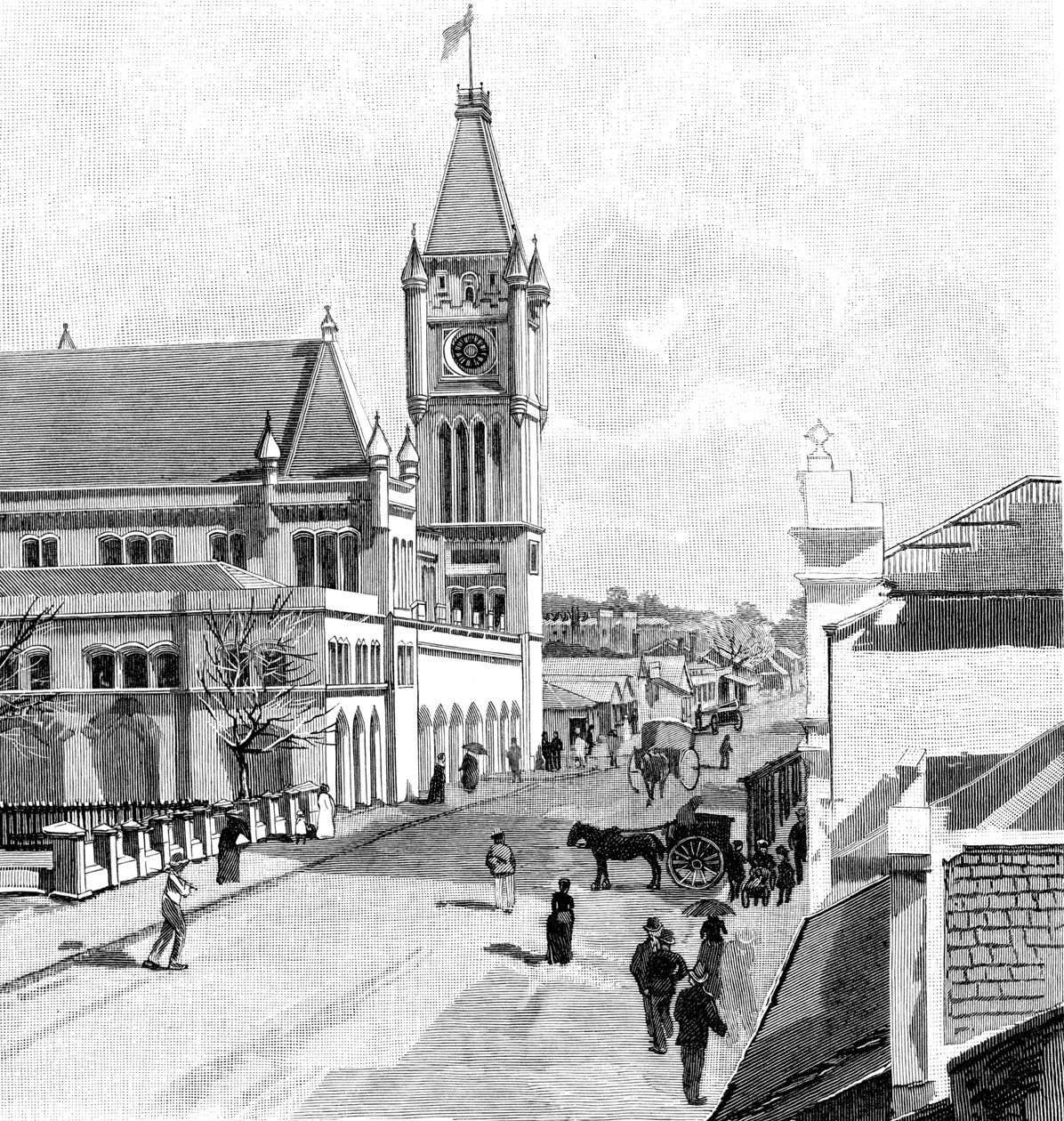 Howick Street, Perth, Ausztrália, 1886 alkotó: Unbekannt