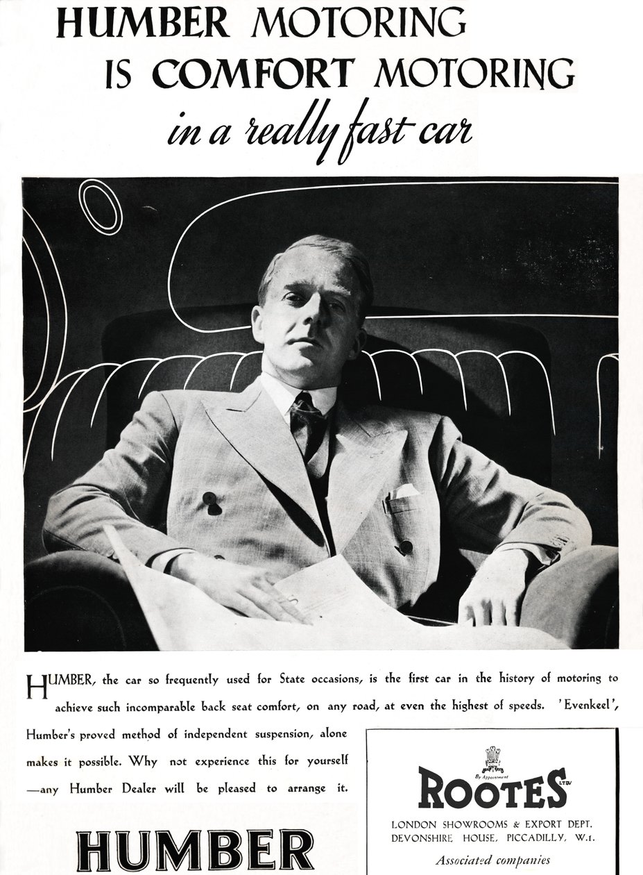 A Humber Motoring a Comfort Motoring egy igazán gyors autóban, 1937-ben alkotó: Unbekannt