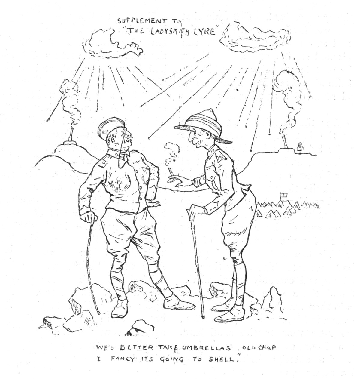 Humors of the Siege, 1902 alkotó: Unbekannt
