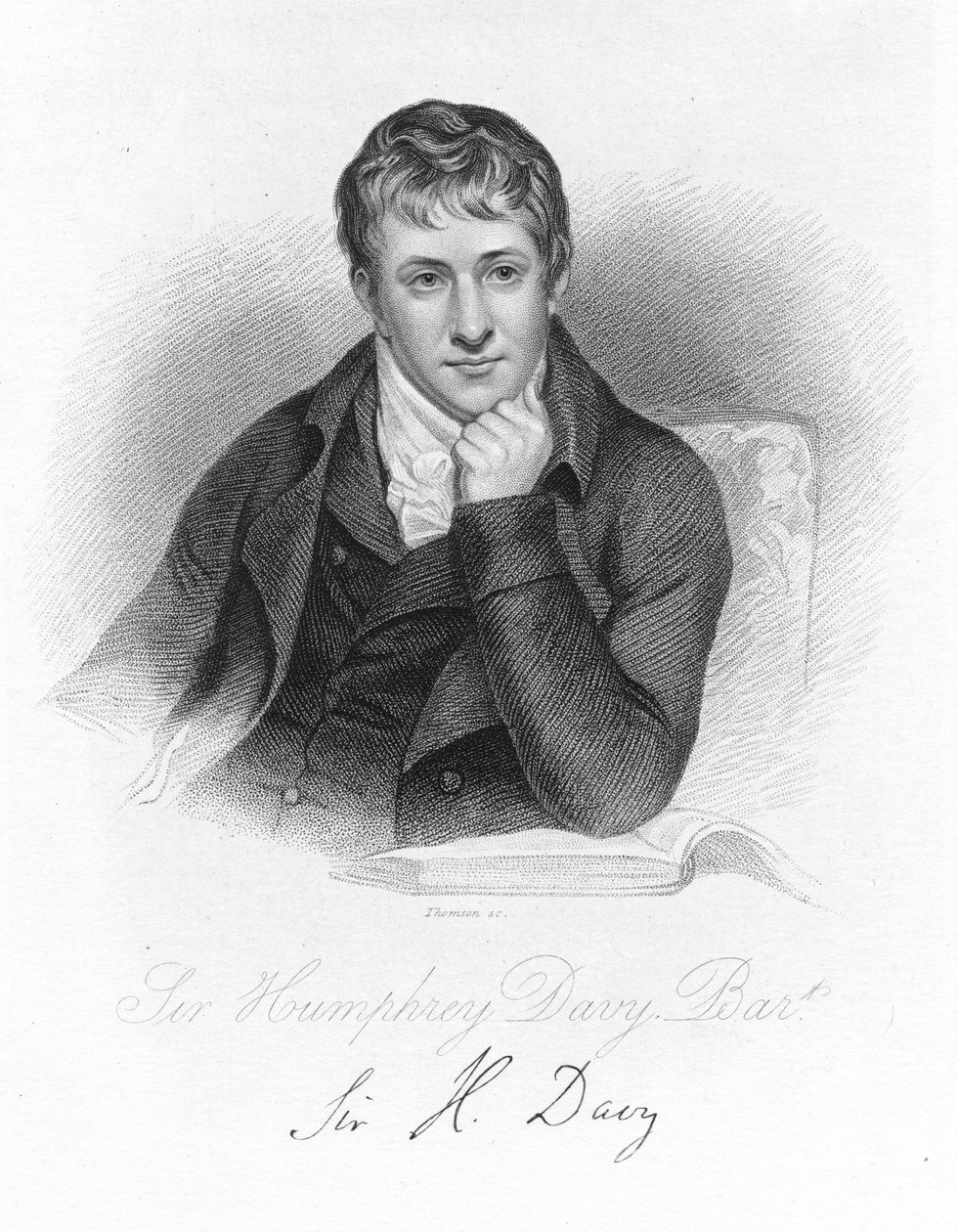 Humphry Davy, angol kémikus 1803-ban, 1870 körül alkotó: Unbekannt
