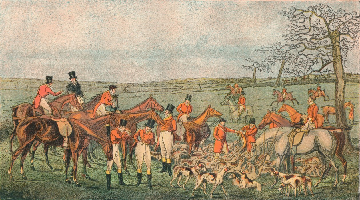 Vadászat Leicestershire-ben, 1827 - In The Death, 1890. alkotó: Unbekannt