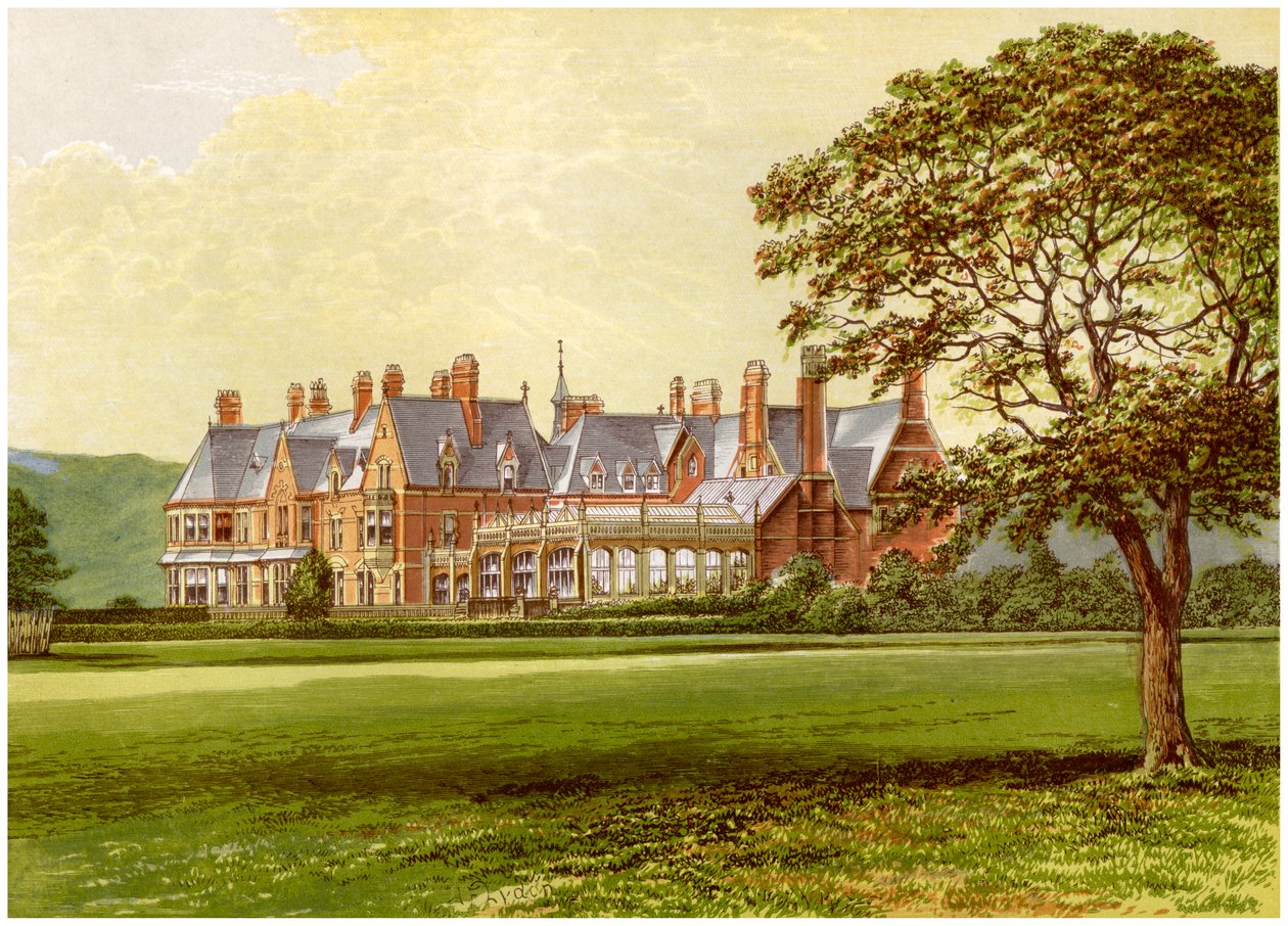 Hutton Hall, Yorkshire, a Pease család otthona, 1880 alkotó: Unbekannt