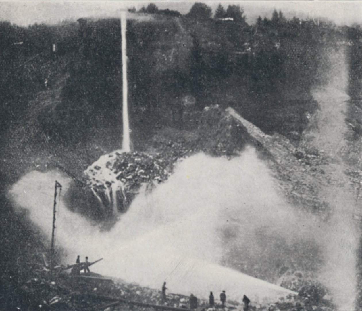 Hidraulikus bányászat, 1923. alkotó: Unbekannt