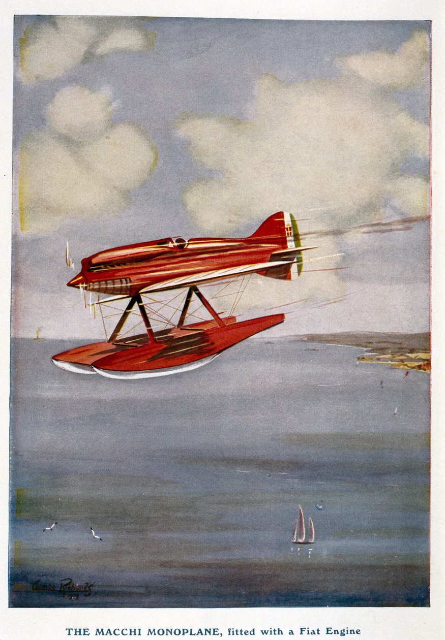 Macchi egysíkú hidroplán, Schneider Trophy, 1929. szeptember alkotó: Unbekannt