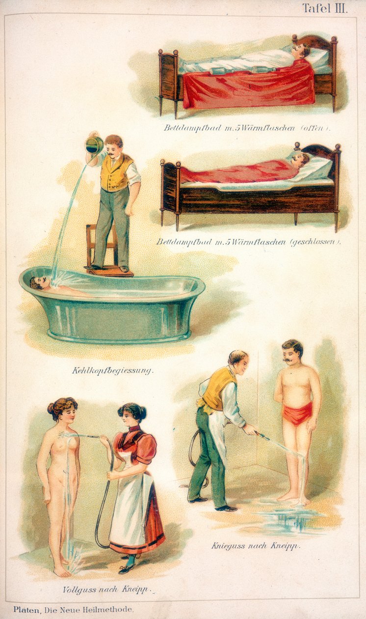 Hidroterápiás kezelések, c1902 alkotó: Unbekannt