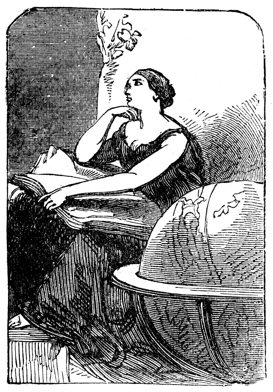 Hypatia c370-415, matematikus és neoplatonikus filozófus, 19. század közepe alkotó: Unbekannt