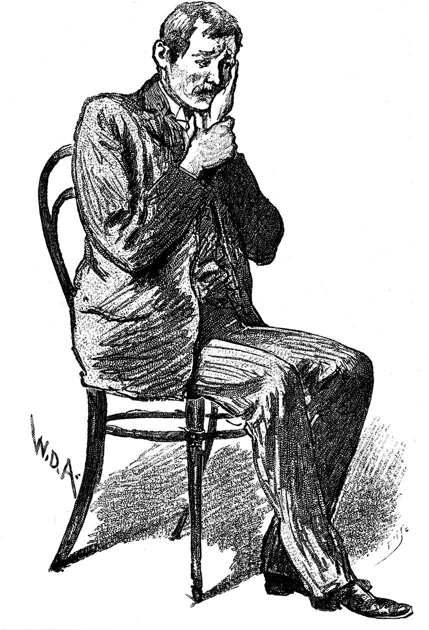 Képzelt fogfájástól szenvedő hipnózis alany, 1891 alkotó: Unbekannt