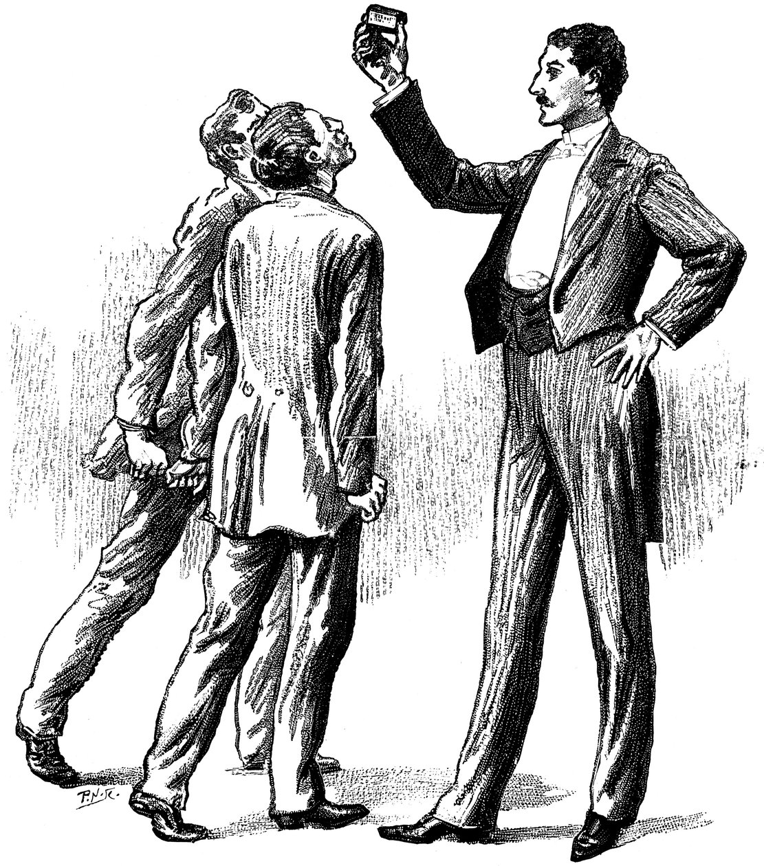 Gyufásdoboz által vonzott hipnotizált alanyok, 1891 alkotó: Unbekannt