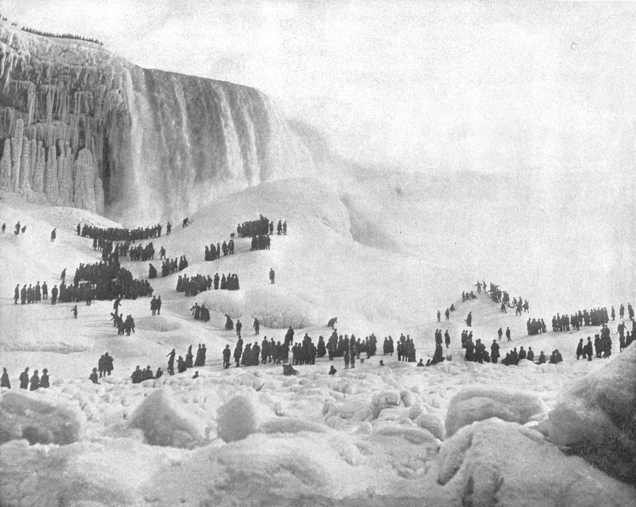 Ice Mountain, Niagara, New York állam, USA, 1900. alkotó: Unbekannt