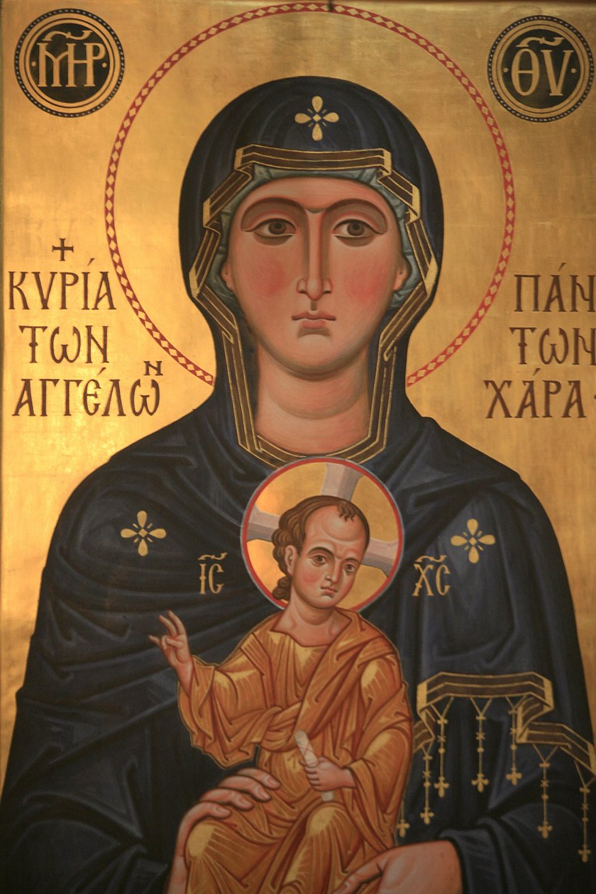 Ikon. Saint-Antoine-le-Grand ortodox templom Saint-Laurent-en-Royans Franciaország alkotó: Unbekannt