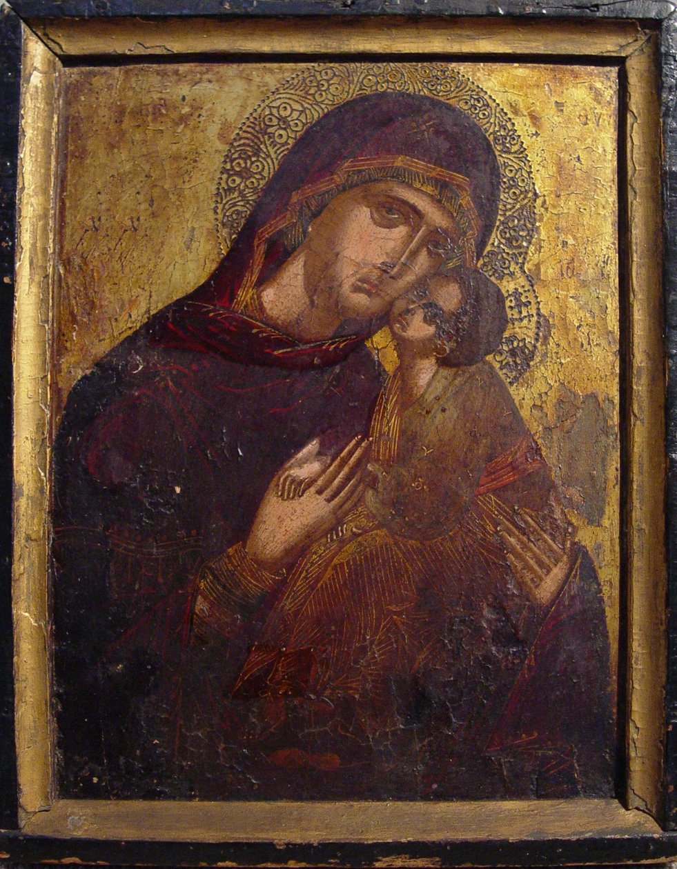 Ikon a Szűzzel és a gyermekkel, c. 1500. alkotó: Unbekannt