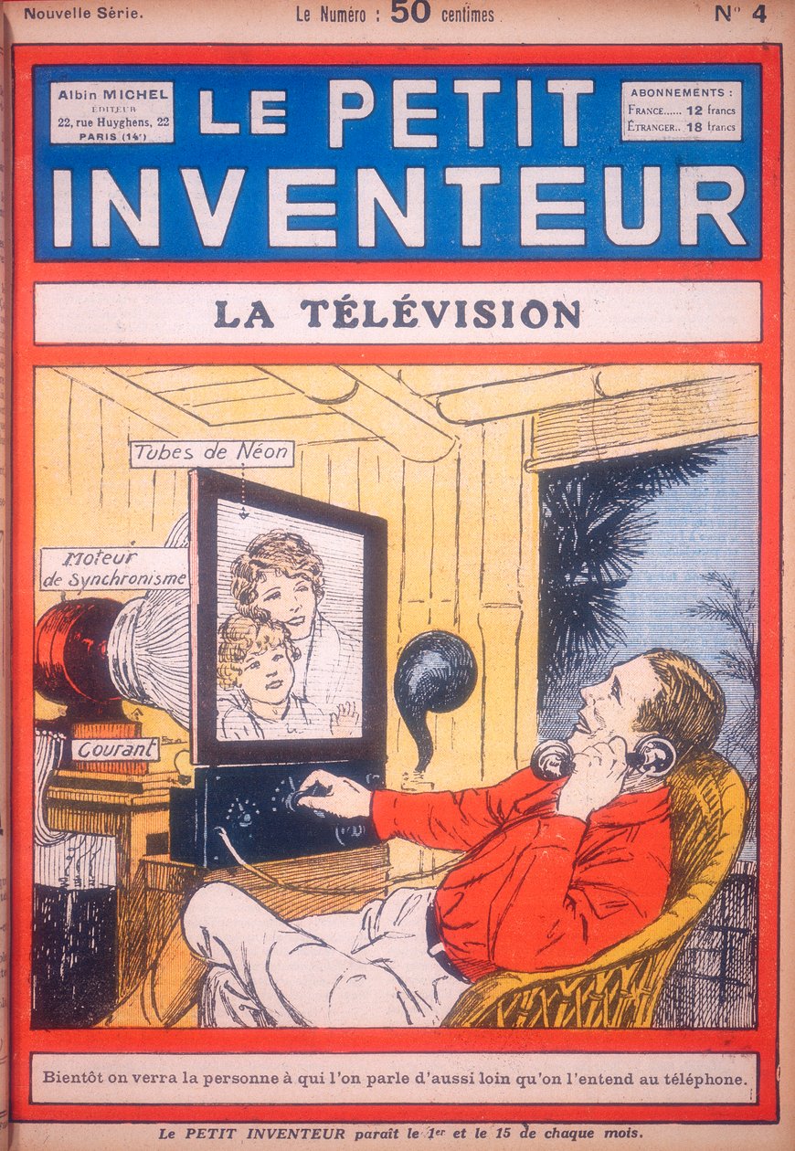 Ötlet egy neoncsöves videotelefonhoz a képmegjelenítéshez, c1927 alkotó: Unbekannt