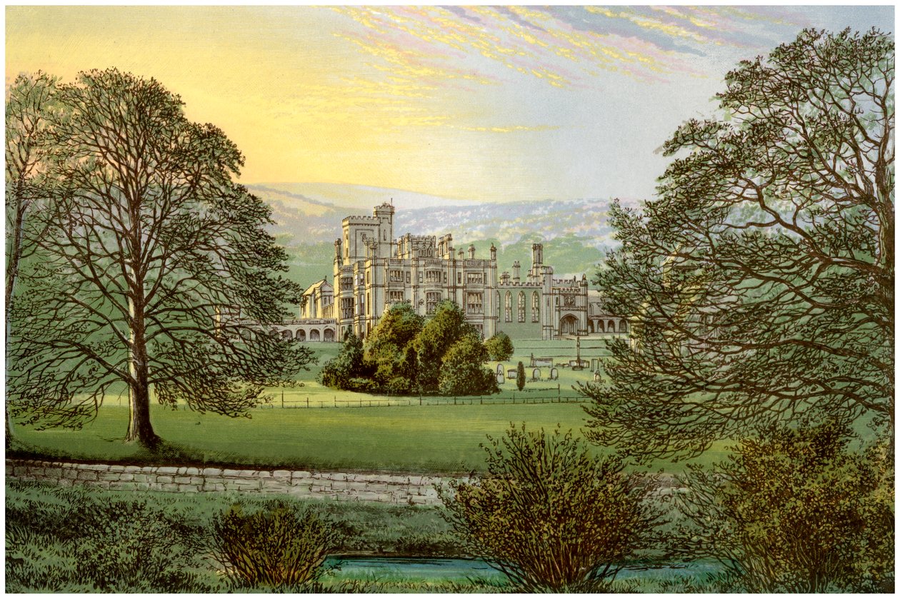 Ilam Hall, Staffordshire, a Hanbury család otthona, 1880 alkotó: Unbekannt