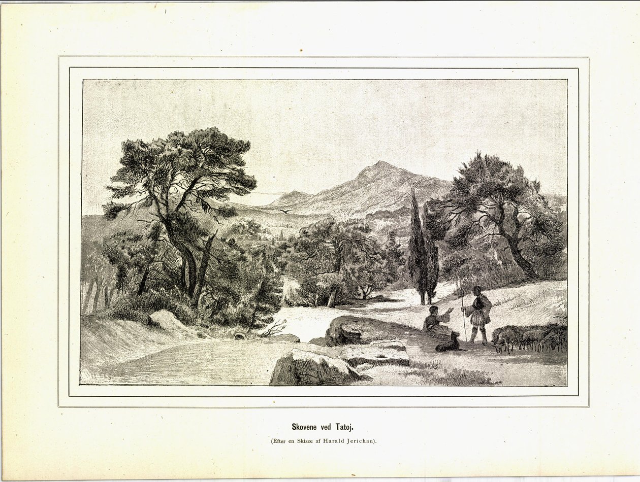 Az illusztráció Jerichau-Baumann, Erzsébet Változatos utazási képei könyvből származik, és a Forlagsbureauet kiadásában (Koppenhága, 1881) alkotó: Unbekannt