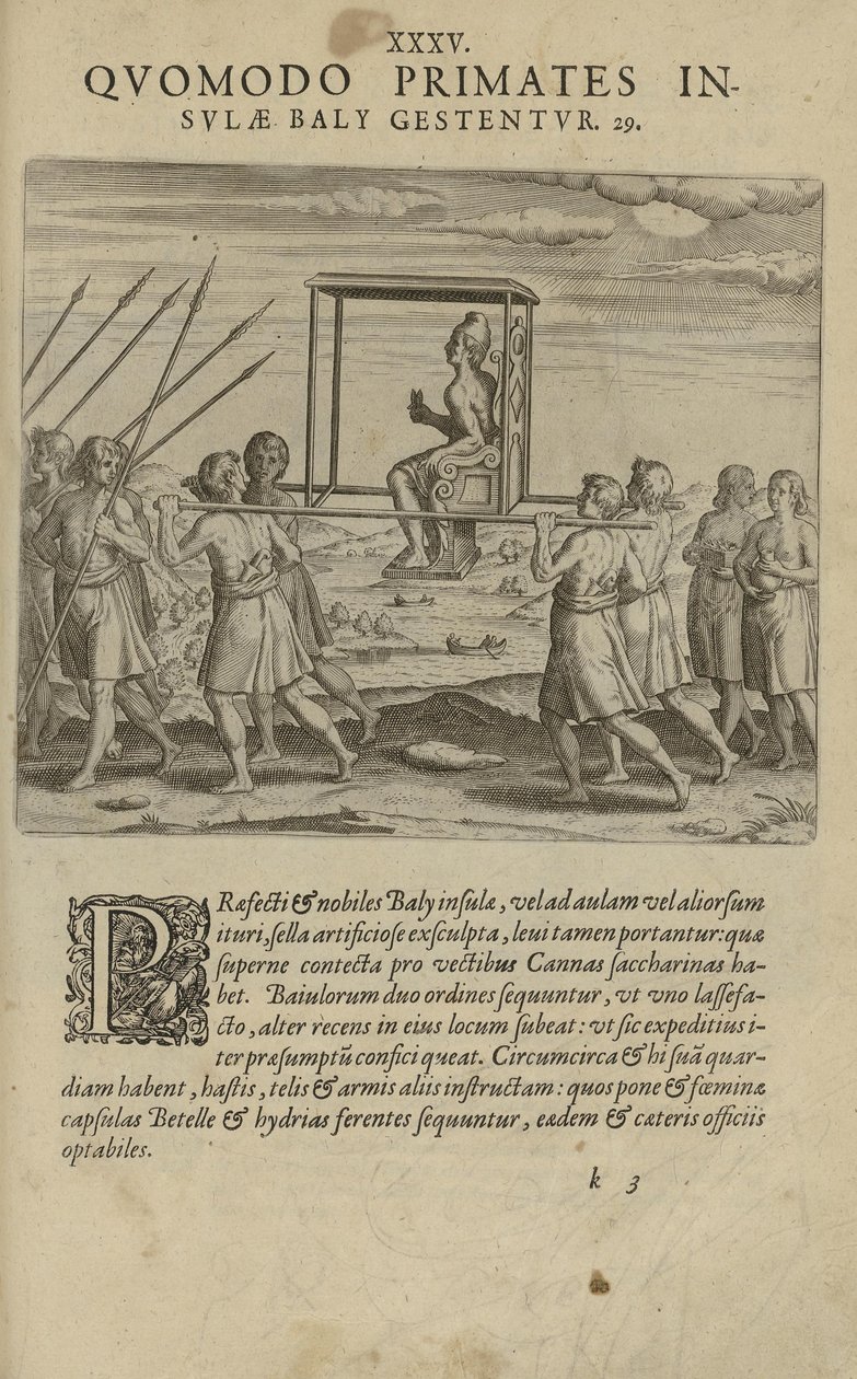 Az illusztráció ismeretlen szerző India Orientalis című könyvéből származik, és Excudebat Matthaeus Beckerus kiadója alkotó: Unbekannt