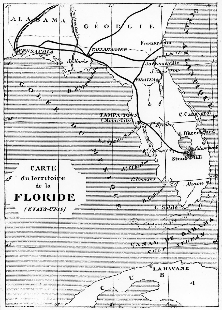 Illusztráció: Jules Verne: A Földtől a Holdig, 1865 alkotó: Unbekannt
