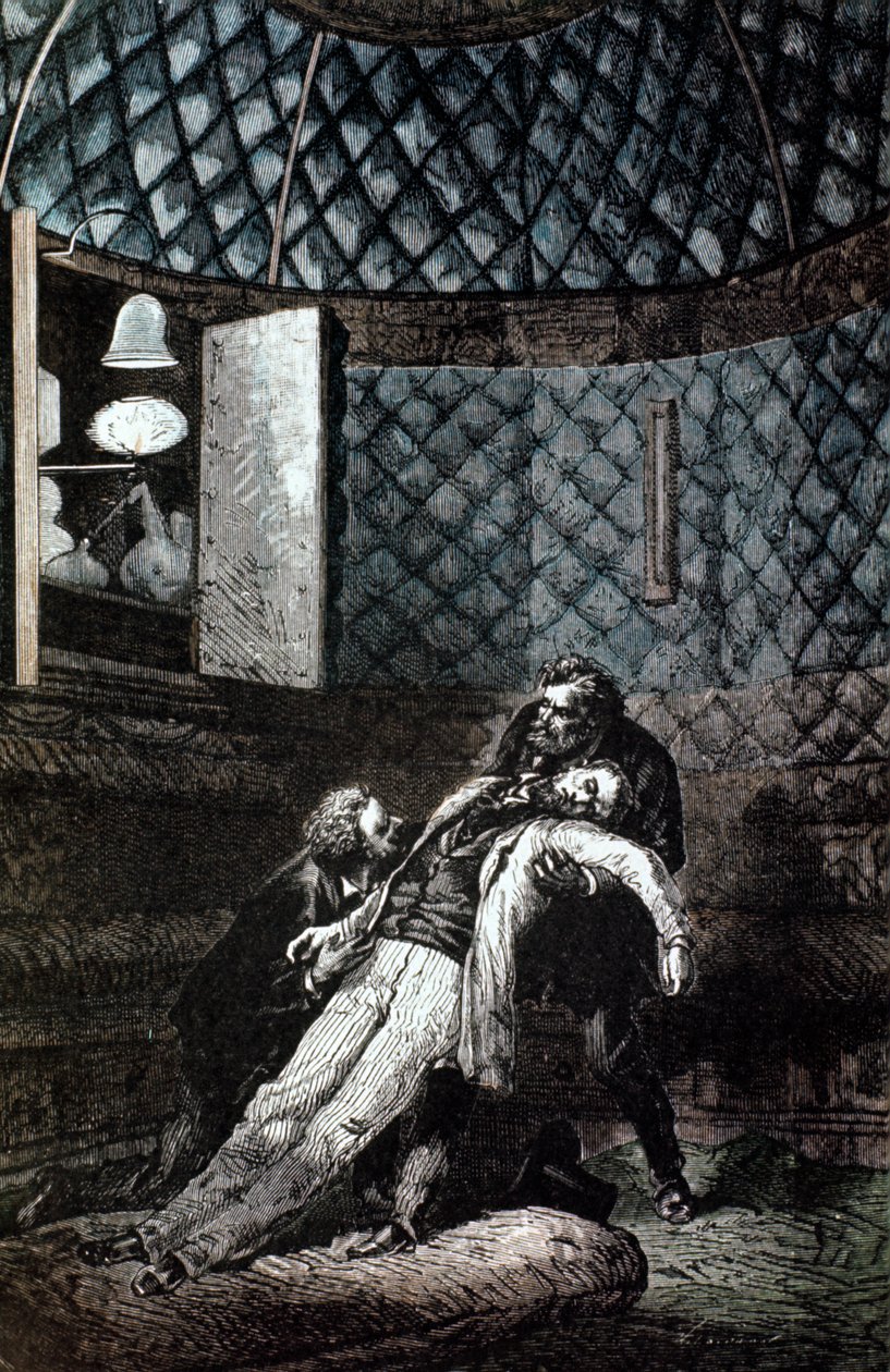 Illusztráció: Jules Verne: A Földtől a Holdig, 1865 alkotó: Unbekannt